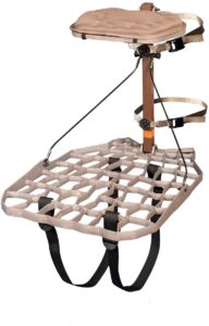 Lone Wolf Alpha Hang On II Tree Stand is the best climbing tree stand for heavy people