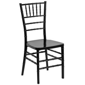 Flash Furniture HERCULES PREMIUM Series Black Resin Stacking Chiavari Chair